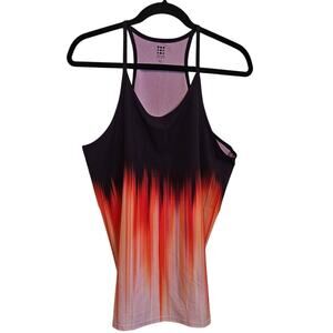 NWT Title Nine Tank Top – Size XL – Vibrant Purple Orange Gradient Brushstroke